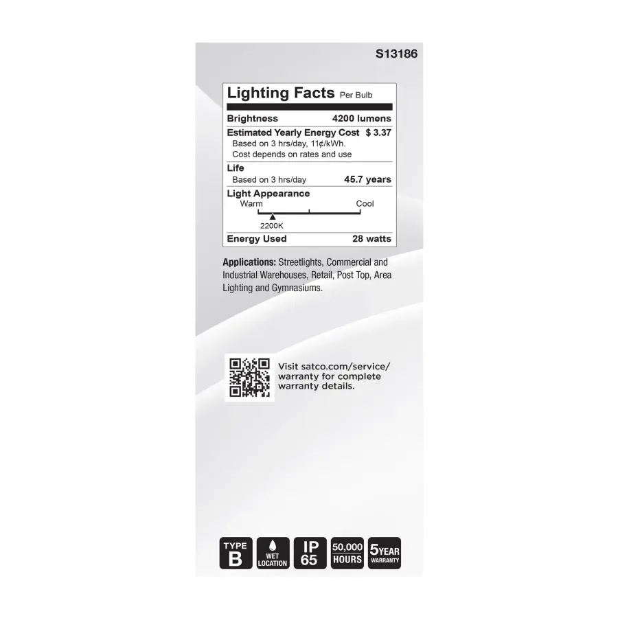 28 Watt LED HID Replacement - ED28 - 2200K - Extended Mogul Base - Clear - 120-277 Range Voltage - Image 6