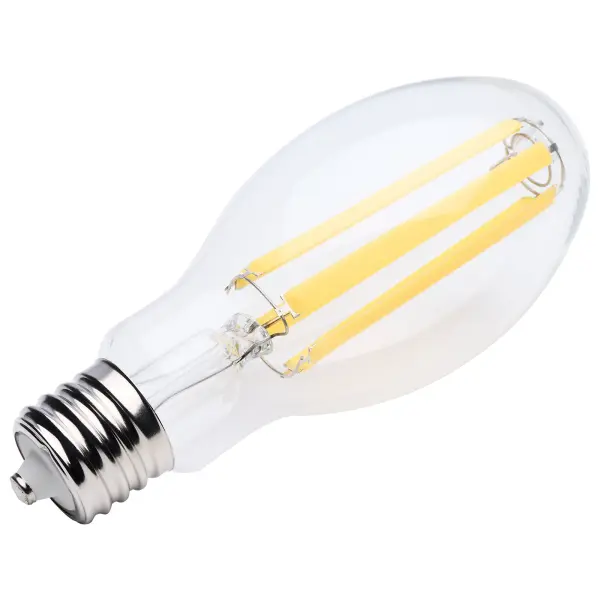 Easily upgrade dated HID lamps with energy saving LED bulbs. SATCO's long-lasting HID replacement lamps offer outstanding efficacy in applications where low-maintenance is the goal: streetlights, warehouses, retail, gymnasiums and more. With a variety of lamp shapes and bases available in clear filament or white finish, in color temperatures from warm white to natural light, these lamps will provide the quality light you need. - alternate view