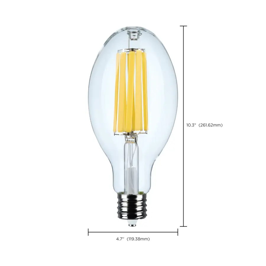 56 Watt LED HID Replacement - ED37 - 4000K - Extended Mogul Base - Clear - 120-277 Range Voltage - Image 9