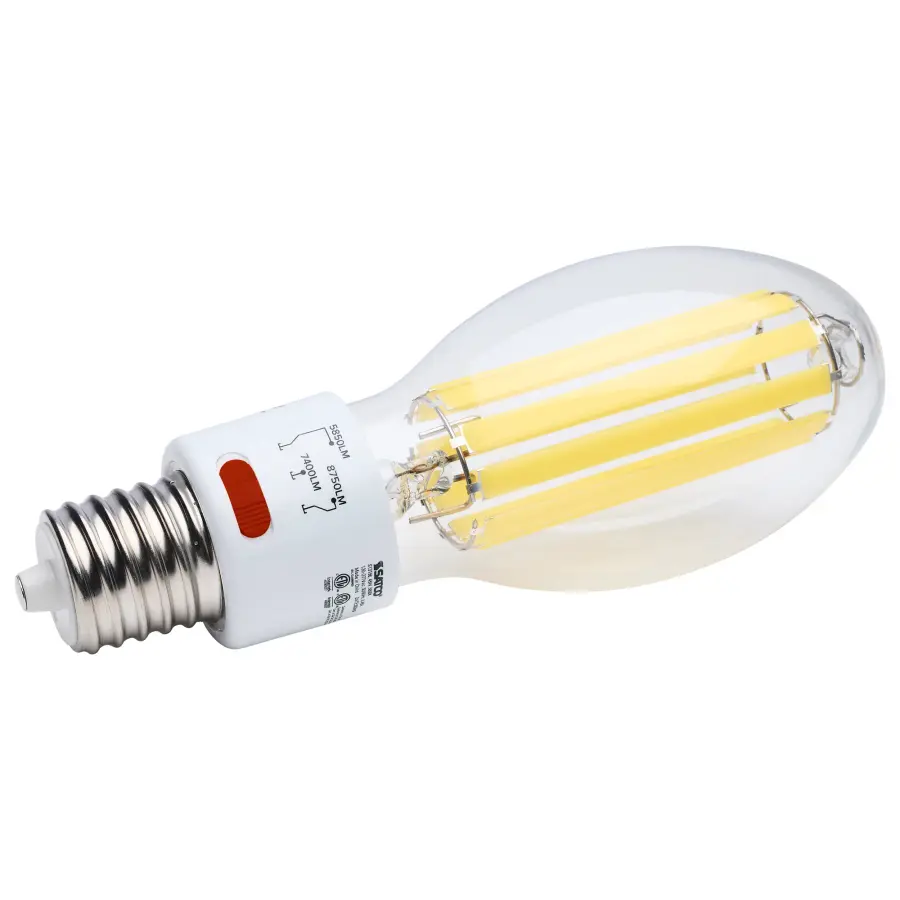 30/38/45 Wattage Selectable LED HID Replacement - ED28 - 5000K - Mogul Extended Base - Clear - 120-277 Range Voltage - Image 9