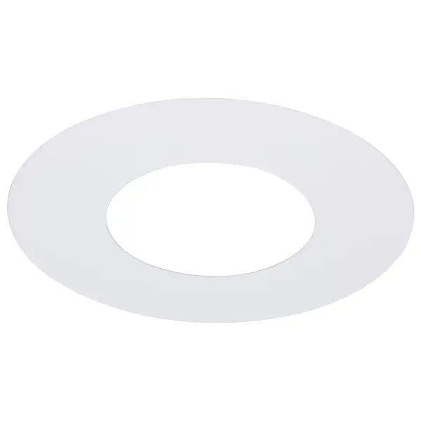 4-Inch Flat Goof Ring for Commercial Downlights - Round - White Finish