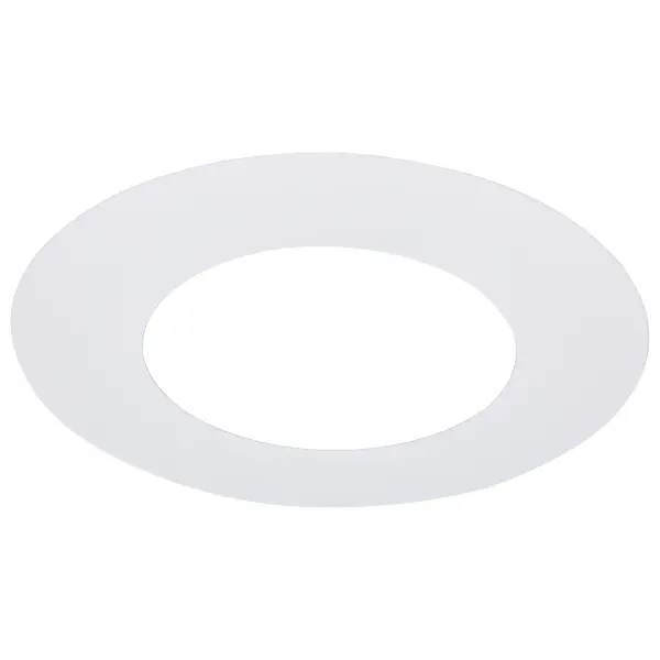 8-Inch Flat Goof Ring for Commercial Downlights - Round - White Finish