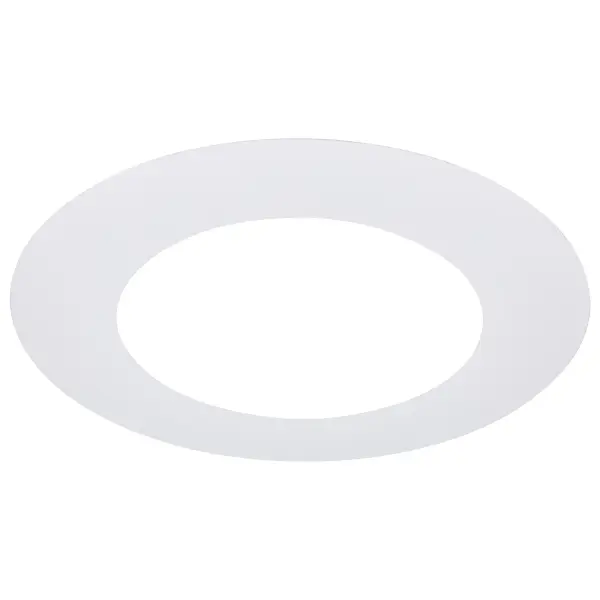 10-Inch Flat Goof Ring for Commercial Downlights - Round - White Finish