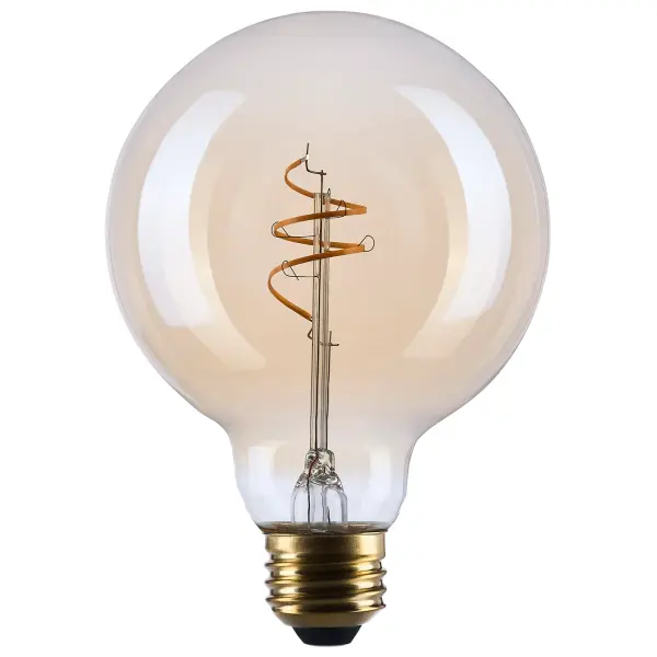 5.5 Watt G30 LED - 2000K CCT - Medium Base - Clear Glass - Amber Coil Filament - Dimmable - 120 Volt