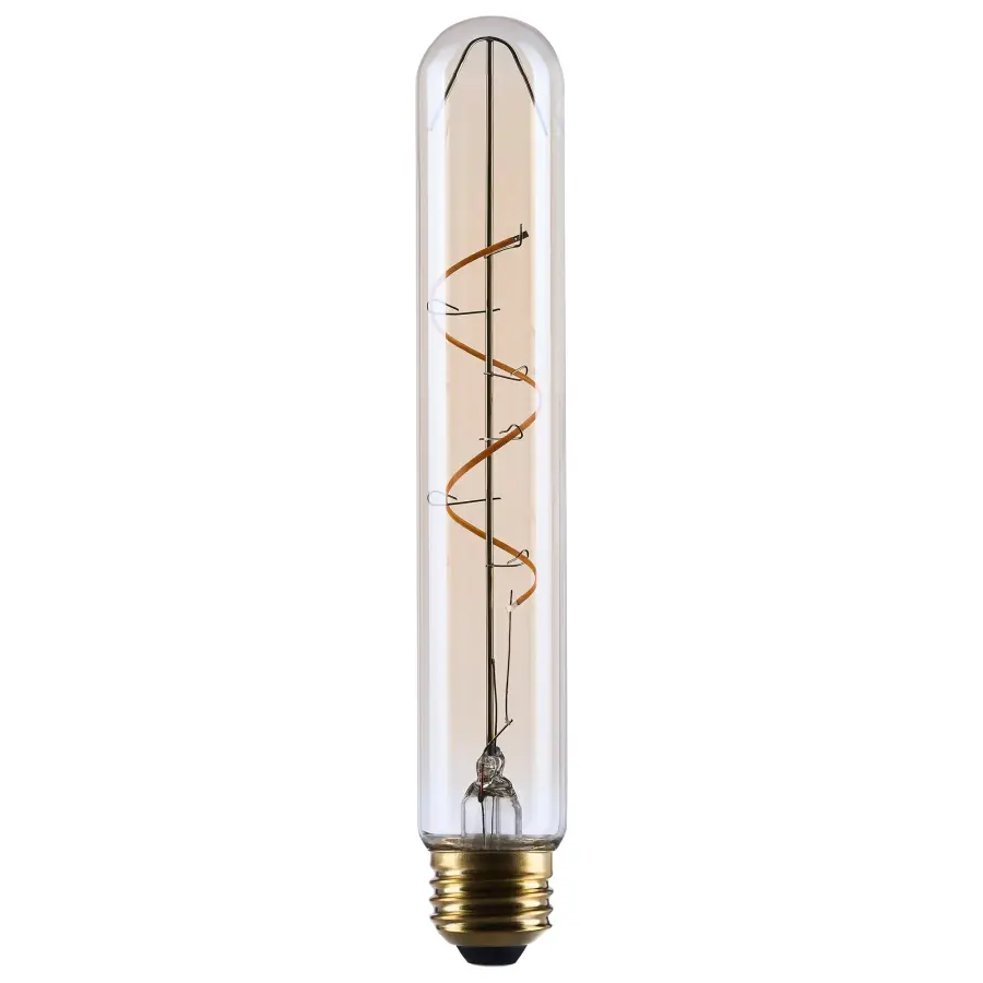 3.5 Watt T9 LED - 2000K CCT - Medium Base - Clear Glass - Amber Coil Filament - Dimmable - 120 Volt - Image 1