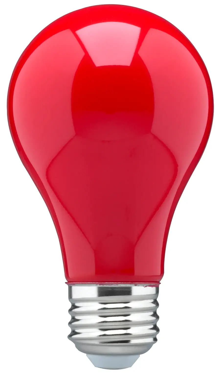 8 Watt A19 LED - Ceramic Red - Medium base - 360 deg. Beam Angle - 120 Volt - Image 1