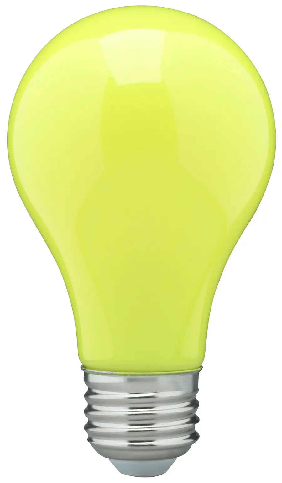 8 Watt A19 LED - Ceramic Yellow - Medium base - 360 deg. Beam Angle - 120 Volt - Image 1