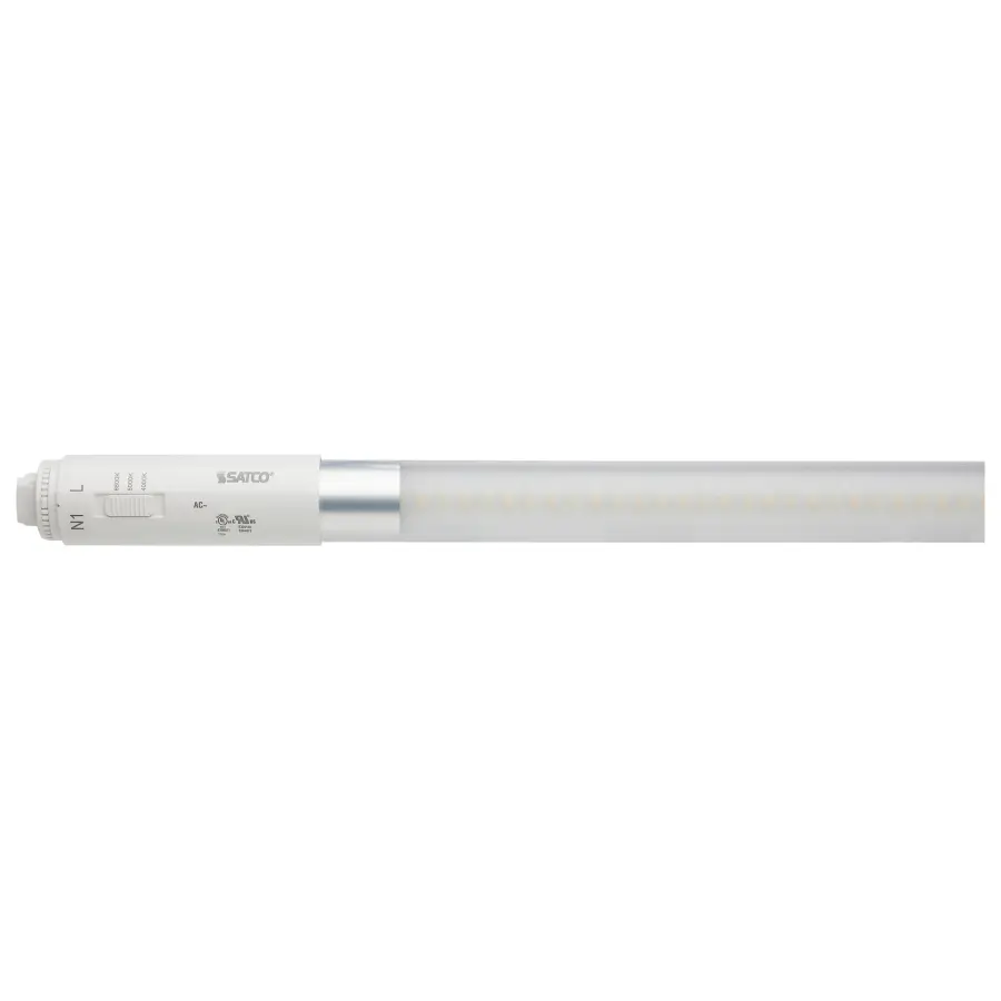 12 Watt T8 LED - CCT Selectable - 120-277 Volt - Single or Double Ended - Type B Ballast Bypass - Image 1
