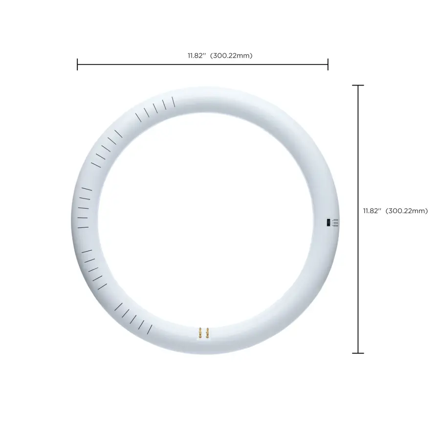 LED Circline - 16 Watt - T9 - 3000K/4000K/6500K CCT Selectable - G10q Base - 120-277 Volt - Image 10