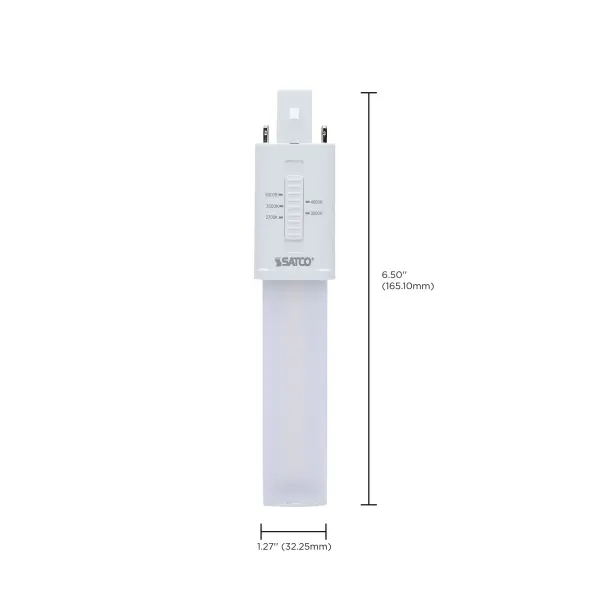 4.5 Watt LED PL 2-PIN - G23 Base - 27K/30K/35K/40K/50K CCT Selectable - 120-277 Volt - Type B - Ballast Bypass - Image 11