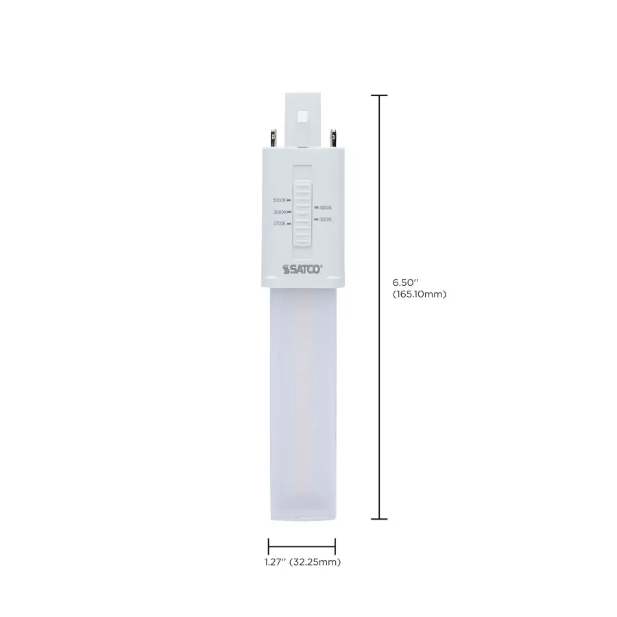 4.5 Watt LED PL 2-PIN - G23 Base - 27K/30K/35K/40K/50K CCT Selectable - 120-277 Volt - Type B - Ballast Bypass - Image 11