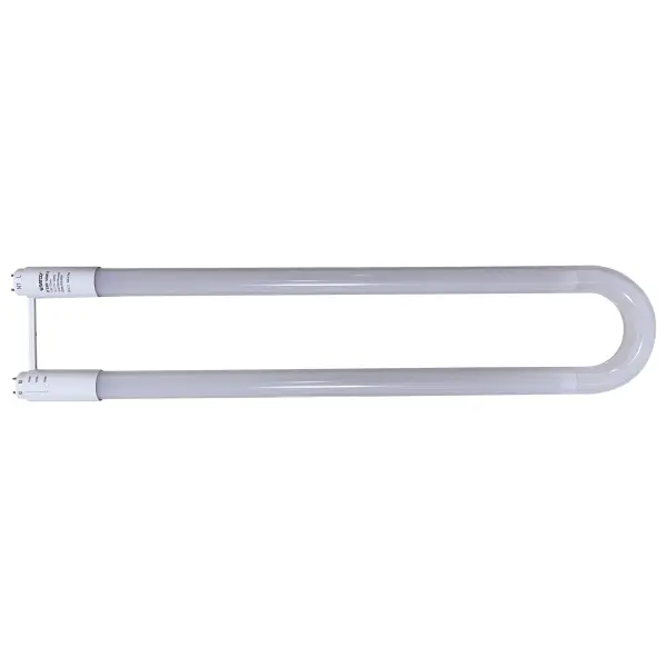 13 Watt T8 U-BEND LED - 50000 Hours - Medium Bi Pin Base - CCT Selectable - Type B - White Finish - 120-277 Volt - Image 1