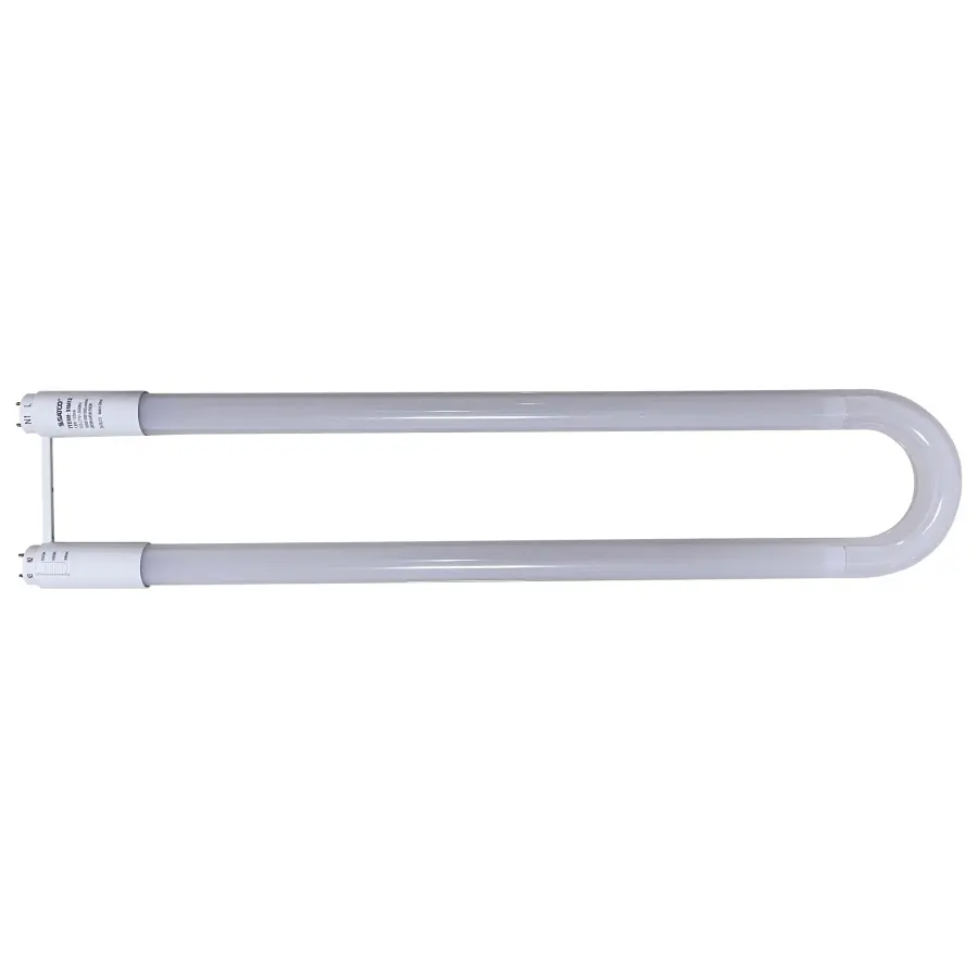 13 Watt T8 U-BEND LED - 50000 Hours - Medium Bi Pin Base - CCT Selectable - Type B - White Finish - 120-277 Volt - Image 1
