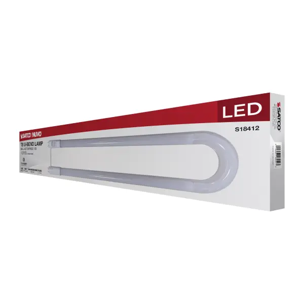 13 Watt T8 U-BEND LED - 50000 Hours - Medium Bi Pin Base - CCT Selectable - Type B - White Finish - 120-277 Volt - Image 9