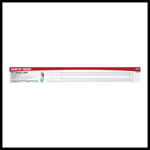 11.5/13/15 Wattage Selectable T8 U-Bend LED - 30K/35K/40K/50K/65K CCT Selectable - 1-Inch - Frost Finish - 120-277 Range Voltage - Image 3
