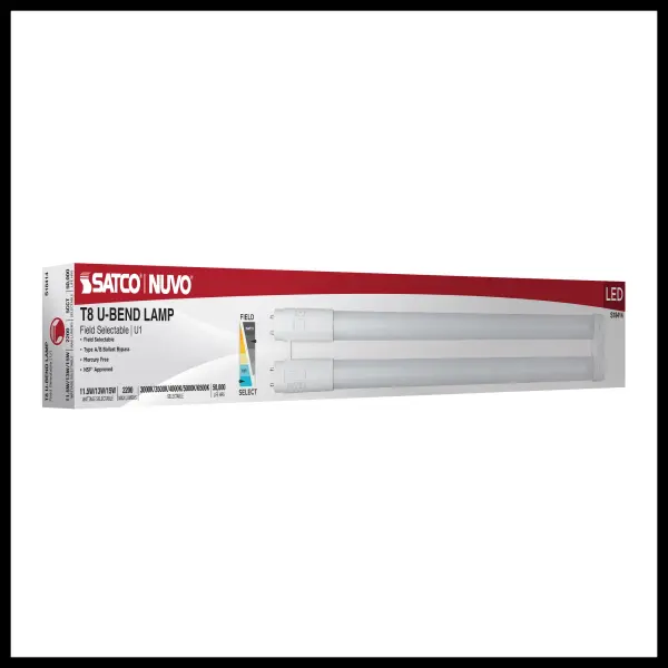 11.5/13/15 Wattage Selectable T8 U-Bend LED - 30K/35K/40K/50K/65K CCT Selectable - 1-Inch - Frost Finish - 120-277 Range Voltage - Image 8