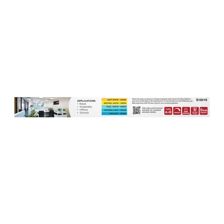 8 Watt PLL LED - 2G11 Base - 30K/35K/40K/50K/65K CCT Selectable - Type A/B - 120-277 Volt - Image 9
