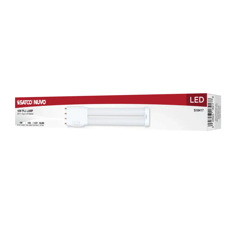 10 Watt PLL LED - 2G11 Base - 30K/35K/40K/50K/65K CCT Selectable - Type A/B - 120-277 Volt - Image 13