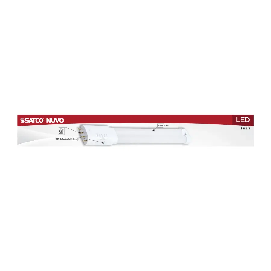 10 Watt PLL LED - 2G11 Base - 30K/35K/40K/50K/65K CCT Selectable - Type A/B - 120-277 Volt - Image 7