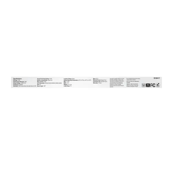 10 Watt PLL LED - 2G11 Base - 30K/35K/40K/50K/65K CCT Selectable - Type A/B - 120-277 Volt - Image 8