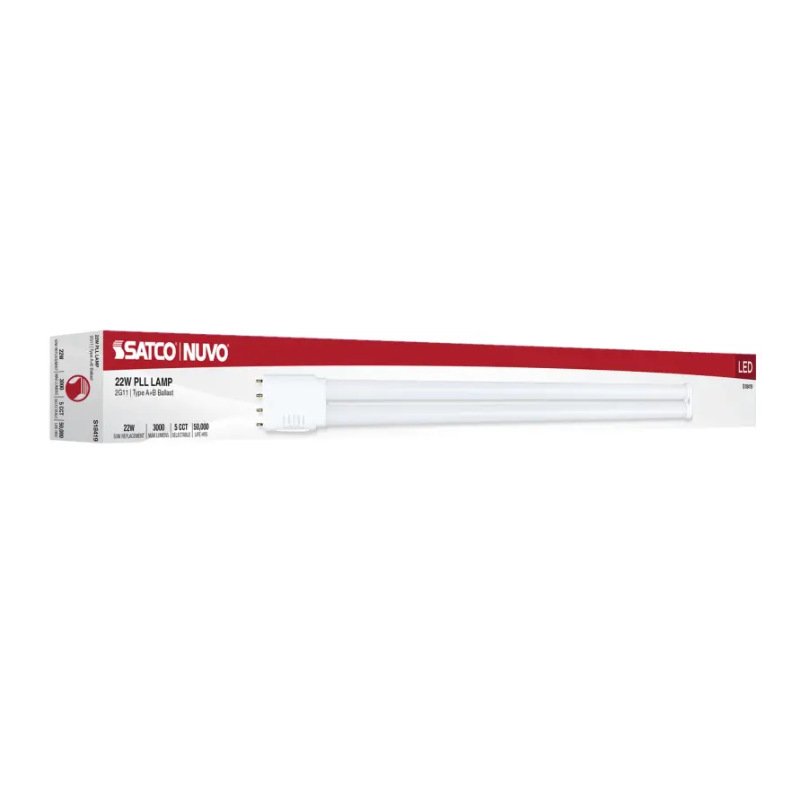 22 Watt PLL LED - 2G11 Base - 30K/35K/40K/50K/65K CCT Selectable - Type A/B - 120-277 Volt - Image 12