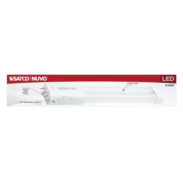 8.5 Watt PLL LED - 2G11 Base - 30K/35K/40K/50K/65K CCT Selectable - Ballast Bypass - 120-277 Volt - Image 5