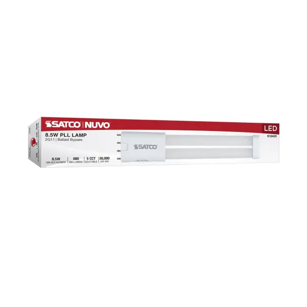 8.5 Watt PLL LED - 2G11 Base - 30K/35K/40K/50K/65K CCT Selectable - Ballast Bypass - 120-277 Volt - Image 8