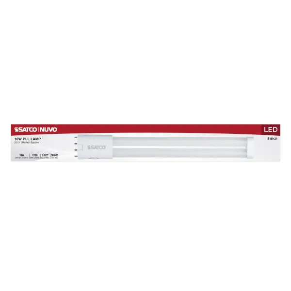 10 Watt PLL LED - 2G11 Base - 30K/35K/40K/50K/65K CCT Selectable - Ballast Bypass - 120-277 Volt - Image 4