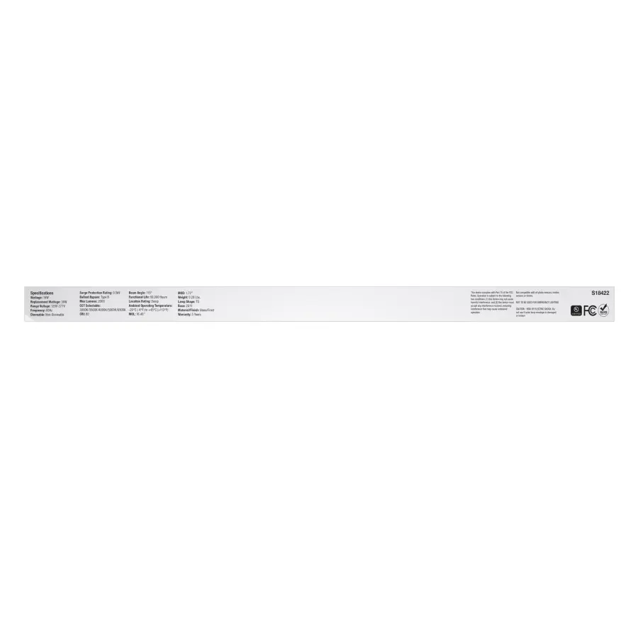 16 Watt PLL LED - 2G11 Base - 30K/35K/40K/50K/65K CCT Selectable - Ballast Bypass - 120-277 Volt - Image 6