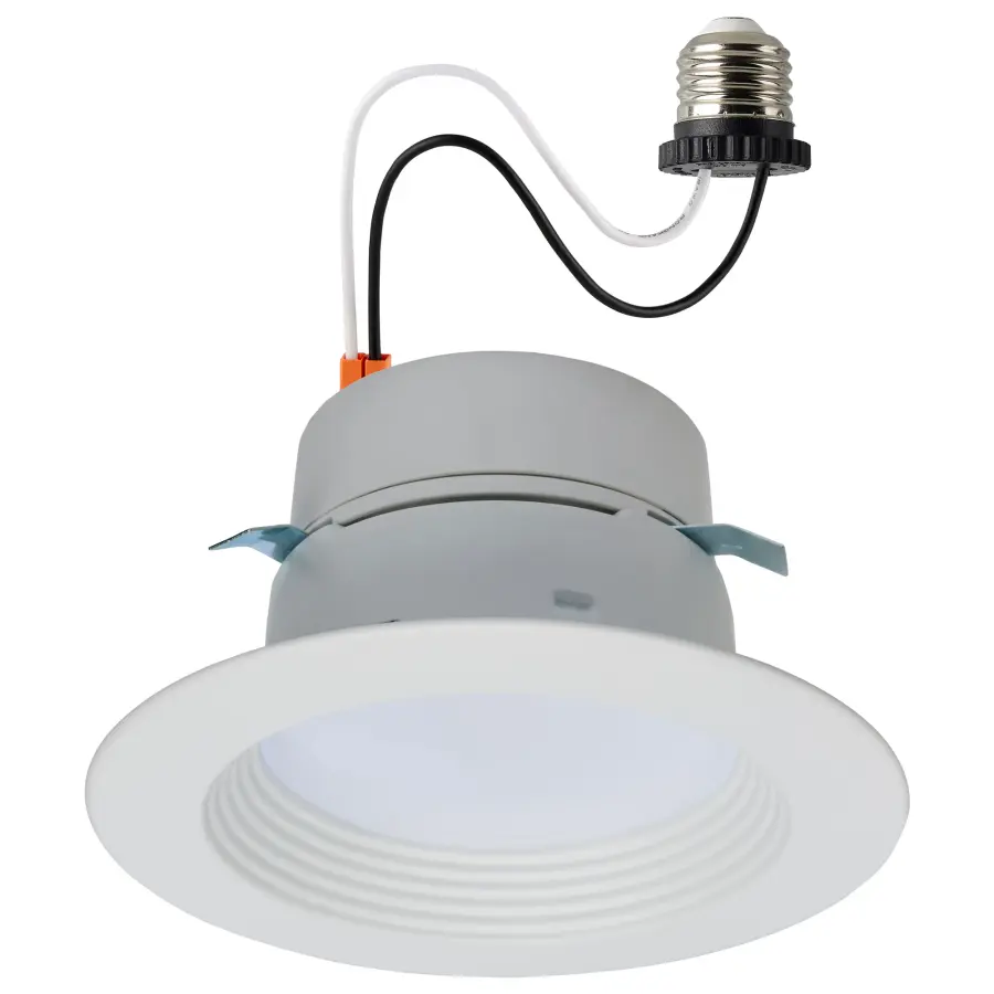 LED Retrofit Downlight - 5/6/7.5 Wattage Selectable - CCT and Lumens Selectable - 120 Volt - ColorQuick and PowerQuick Technology - Round - White Finish - Image 1