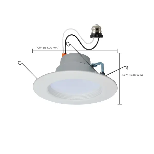 LED Retrofit Downlight - 7/10/13 Wattage Selectable - CCT and Lumens Selectable - 120 Volt - ColorQuick and PowerQuick Technology - Round White Finish - Image 15