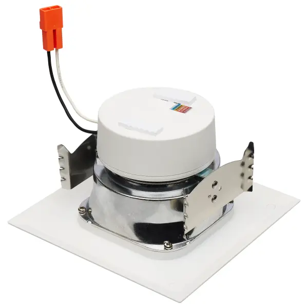 SATCO NUVO's LED Field Selectable Retrofit Downlights are the effortless solution for upgrading recessed lighting in your space. With two on-unit switches, the adjustment of both the input wattage and color temperature is a breeze and allows for the perfect task driven customization of your lighting needs. Offered in 4 inch and 5/6 inch models, in round and square trims, the stepped baffle reduces glare and adds dimension to your space. With a traditional look, these downlights will provide beautiful lighting in any environment. - alternate view