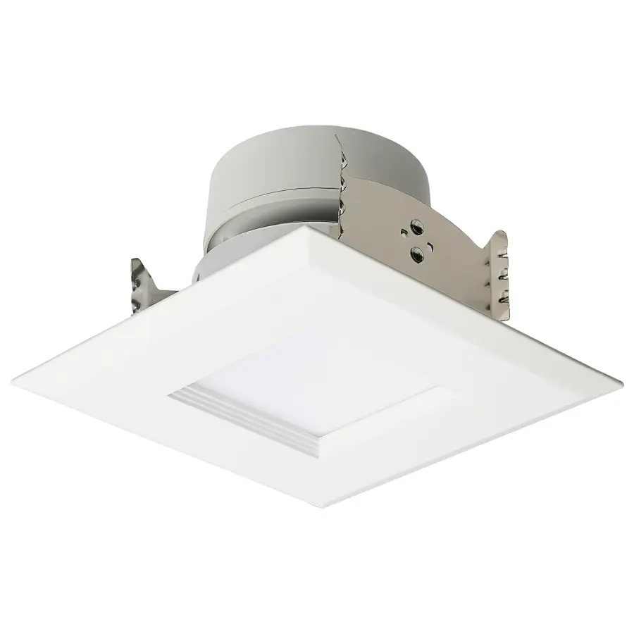LED Retrofit Downlight - 5.5/6.5/8 Wattage Selectable - CCT and Lumens Selectable - 120 Volt - ColorQuick and PowerQuick Technology - Square - White Finish - Image 4