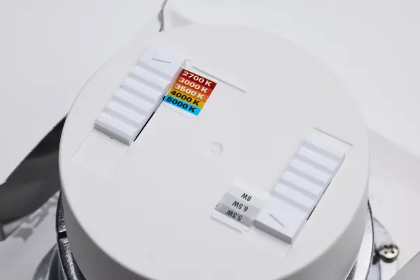 LED Retrofit Downlight - 5.5/6.5/8 Wattage Selectable - CCT and Lumens Selectable - 120 Volt - ColorQuick and PowerQuick Technology - Square - White Finish - Image 7
