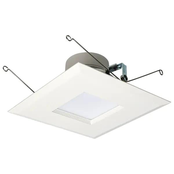 LED Retrofit Downlight - 7.5/10.5/14.5 Wattage Selectable - CCT and Lumens Selectable - 120 Volt - ColorQuick and PowerQuick Technology - Square - White Finish - Image 4