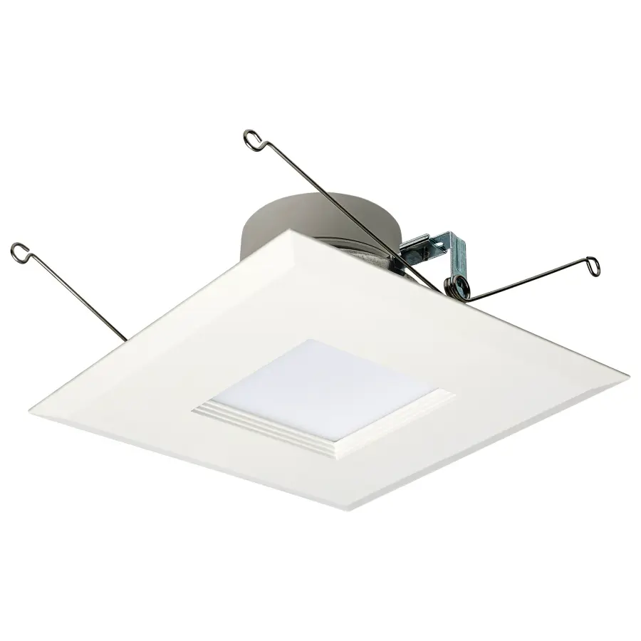 LED Retrofit Downlight - 7.5/10.5/14.5 Wattage Selectable - CCT and Lumens Selectable - 120 Volt - ColorQuick and PowerQuick Technology - Square - White Finish - Image 4