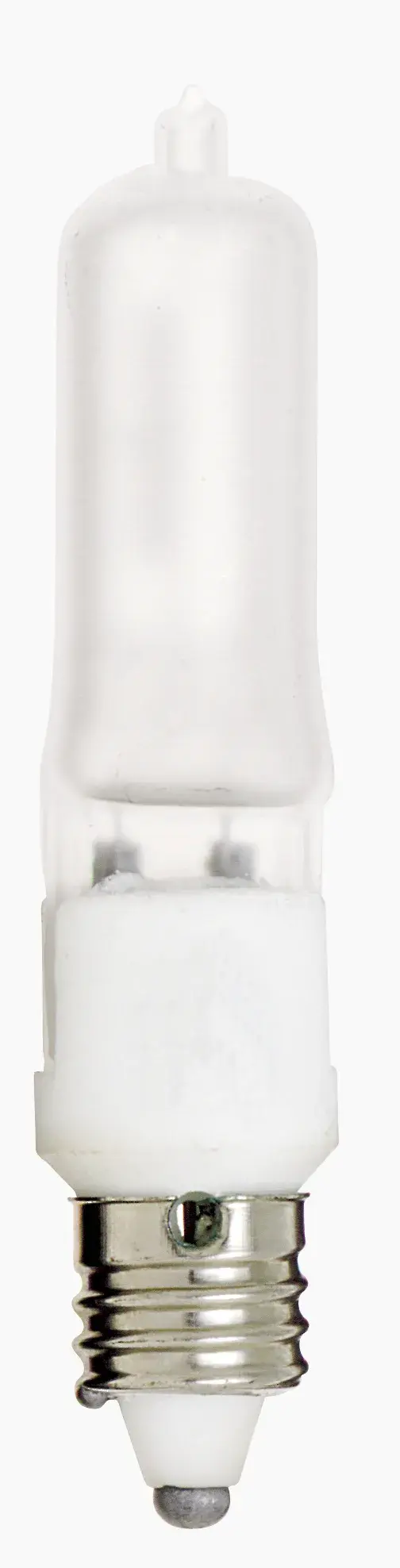 75 Watt - Halogen - T4 - Frosted - 2000 Average rated hours - 1125 Lumens - Mini Candelabra base - 120 Volt