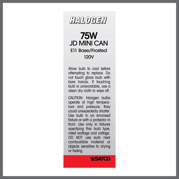 75 Watt - Halogen - T4 - Frosted - 2000 Average rated hours - 1125 Lumens - Mini Candelabra base - 120 Volt - Image 6