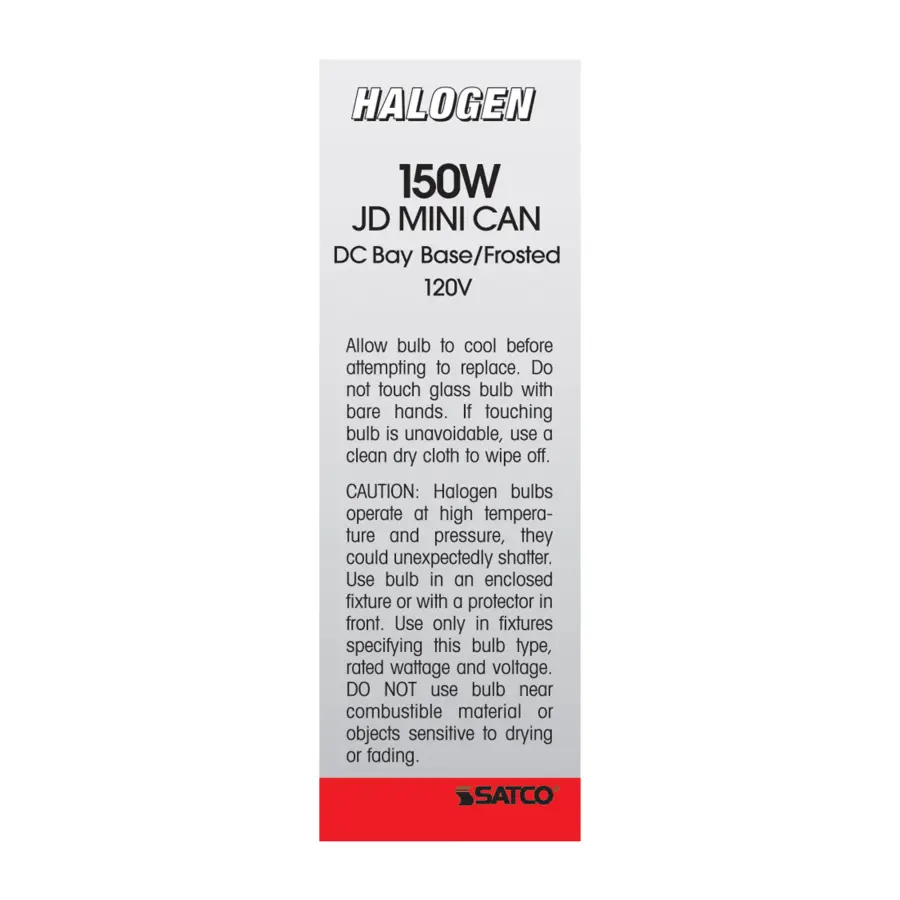 150 Watt - Halogen - T4 1/2 - Frosted - 2000 Average rated hours - 2430 Lumens - DC Bay base - 120 Volt - Image 4