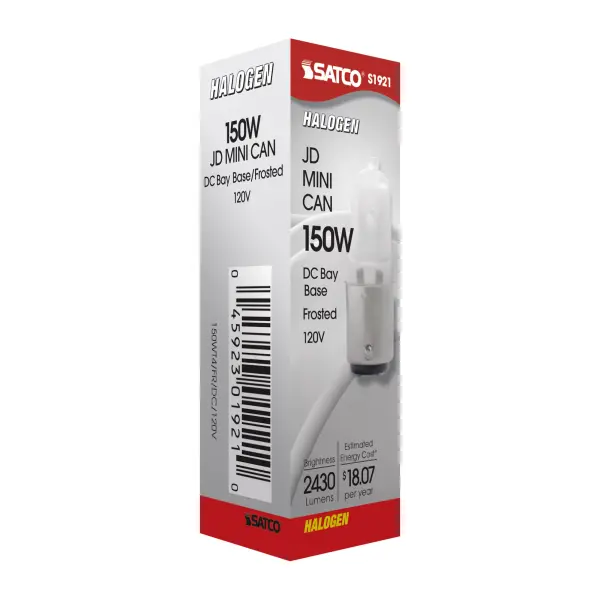 150 Watt - Halogen - T4 1/2 - Frosted - 2000 Average rated hours - 2430 Lumens - DC Bay base - 120 Volt - Image 7