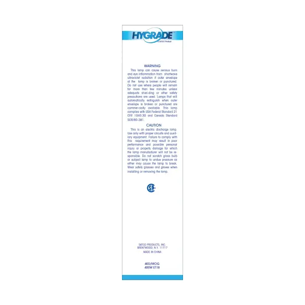 400 Watt - High Pressure Sodium HID - Mogul base - ET18 - Clear - 22 CRI - 2100K - Image 5