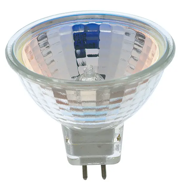 20 Watt - Halogen - MR16 - ESX - 2000 Average rated hours - Miniature 2 Pin Round base - 12 Volt