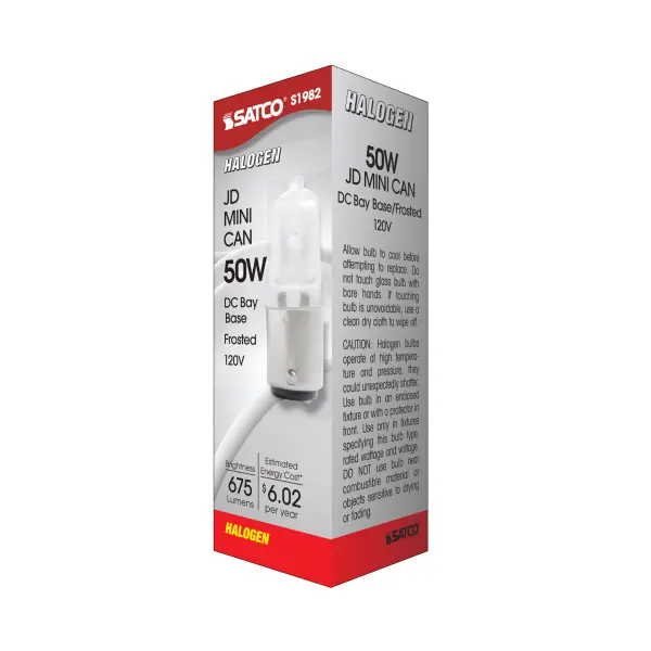 50 Watt - Halogen - T4 - Frosted - 2000 Average rated hours - 675 Lumens - DC Bay base - 120 Volt - Image 6