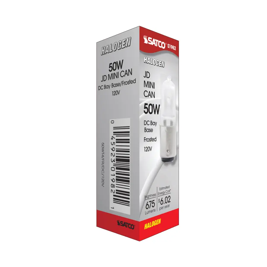 50 Watt - Halogen - T4 - Frosted - 2000 Average rated hours - 675 Lumens - DC Bay base - 120 Volt - Image 7