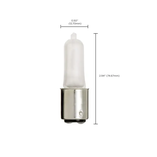 50 Watt - Halogen - T4 - Frosted - 2000 Average rated hours - 675 Lumens - DC Bay base - 120 Volt - Image 8