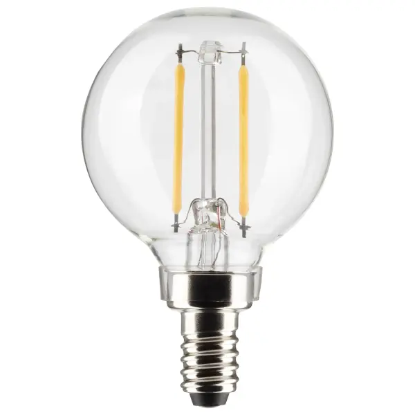 3 Watt G16.5 LED Filament - Clear - Candelabra base - 90 CRI - 2700K - 120 Volt - Image 1