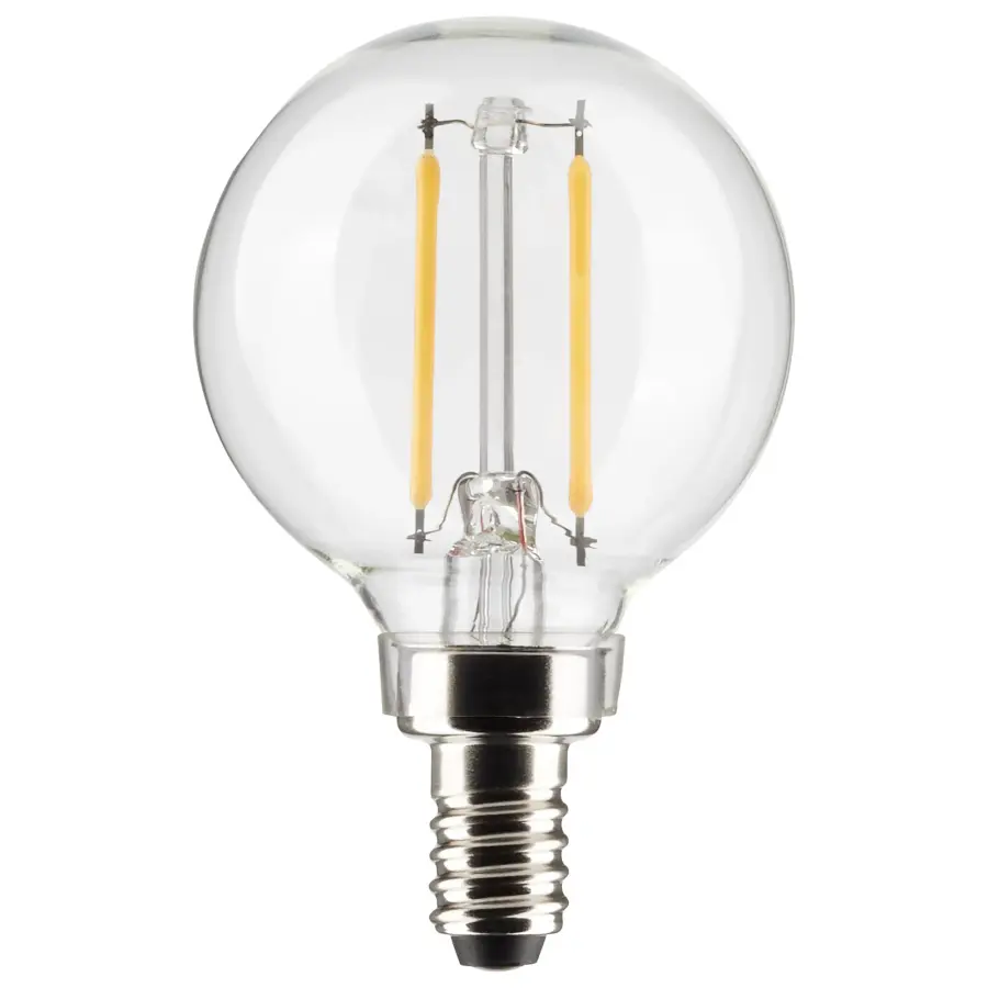 3 Watt G16.5 LED Filament - Clear - Candelabra base - 90 CRI - 4000K - 120 Volt - Image 1