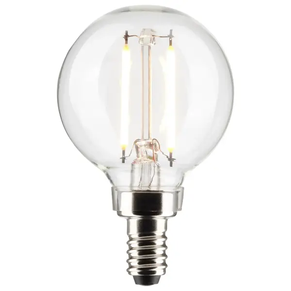Satco's 3-watt LED lamp is traditional, yet contemporary with its vintage style and energy saving LED technology. Elegantly illuminate any room in the house with this dimmable, globe shaped bulb. Sophisticated and modern, this lamp delivers 15,000 hours of cool white light. - alternate view