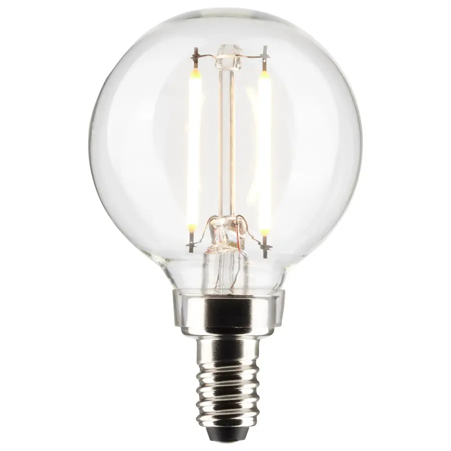 3 Watt G16.5 LED Filament - Clear - Candelabra base - 90 CRI - 4000K - 120 Volt - Image 2