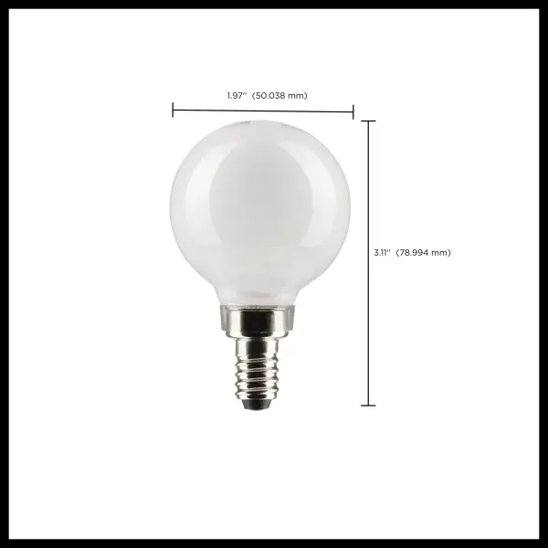 3 Watt G16.5 LED Filament - White - Candelabra base - 90 CRI - 400K - 120 Volt - Image 10
